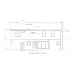 Rear Elevation - Ridge Hill Two-Story Home 086D-0128 - Shop House Plans and More