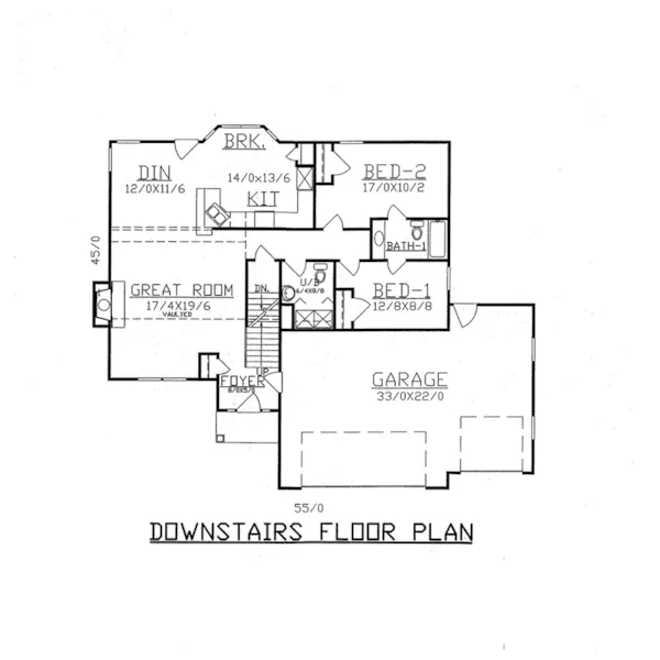 Traditional House Plan First Floor - Warden Traditional Home 086D-0129 - Shop House Plans and More