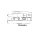 Traditional House Plan Rear Elevation - 086D-0129 - Shop House Plans and More