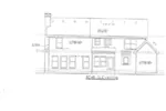 Traditional House Plan Rear Elevation - 086D-0130 - Shop House Plans and More