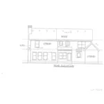 Traditional House Plan Rear Elevation - Suzette Traditional Home 086D-0130 - Shop House Plans and More