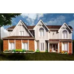 Traditional House Plan Front of House 086D-0131