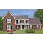 Traditional House Plan Front of House 086D-0132