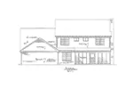 Traditional House Plan Rear Elevation - 086D-0132 - Shop House Plans and More