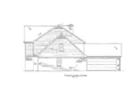 Traditional House Plan Right Elevation - 086D-0132 - Shop House Plans and More