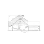 Traditional House Plan Right Elevation - Meyer Traditional Home 086D-0132 - Shop House Plans and More