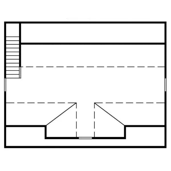 Second Floor - 086D-0134 - Shop House Plans and More