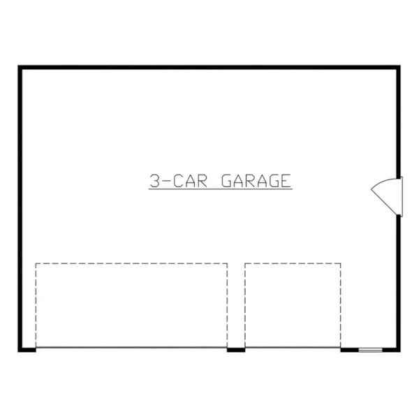 Cape Cod & New England House Plan Garage Floor Plan - Blackwood Ranch Home 086D-0136 - Shop House Plans and More