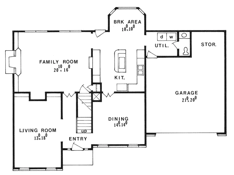 Traditional House Plan First Floor - 086D-0138 - Shop House Plans and More