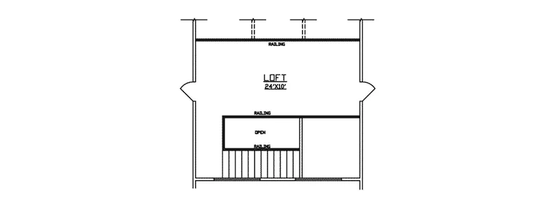 Rustic House Plan Loft - 086D-0140 - Shop House Plans and More
