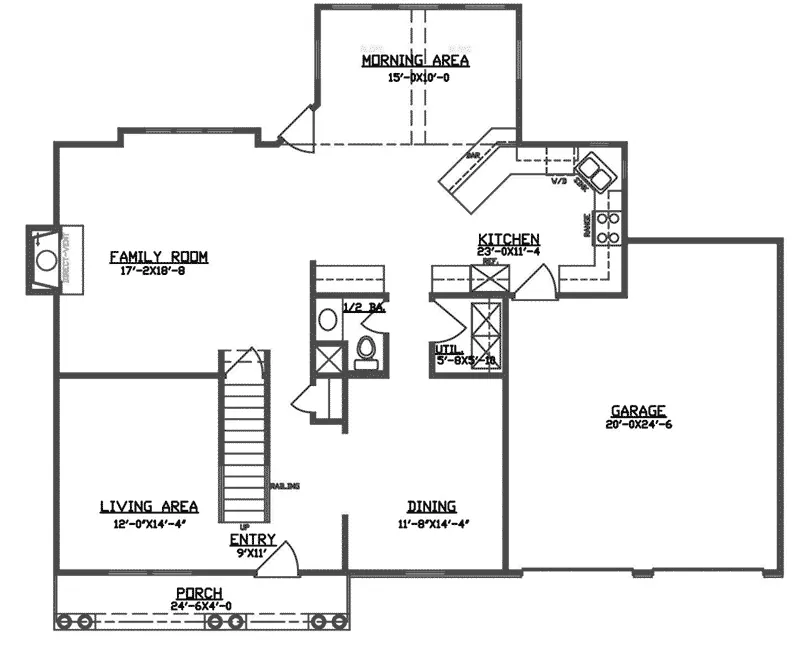 Country House Plan First Floor - 086D-0141 - Shop House Plans and More
