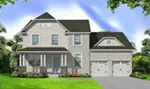 Country House Plan Front of Home - 086D-0141 - Shop House Plans and More