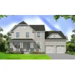 Traditional House Plan Front of House 086D-0141