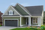Traditional House Plan Front of House 086D-0143
