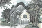 Country French House Plan Front of Home - 086D-0144 - Shop House Plans and More