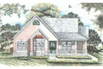 Country French House Plan Front of Home - 086D-0145 - Shop House Plans and More