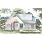 Ranch House Plan Front of House 086D-0145