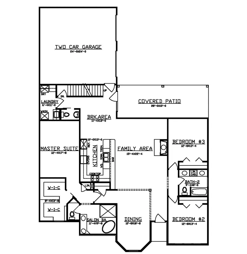 Traditional House Plan First Floor - 086D-0147 - Shop House Plans and More