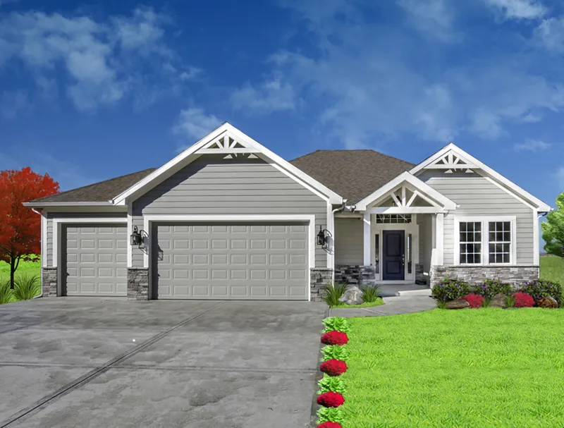 Traditional House Plan Front of Home - 086D-0149 - Shop House Plans and More