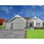 Traditional House Plan Front of House 086D-0149