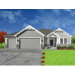 Ranch House Plan Front of House 086D-0151