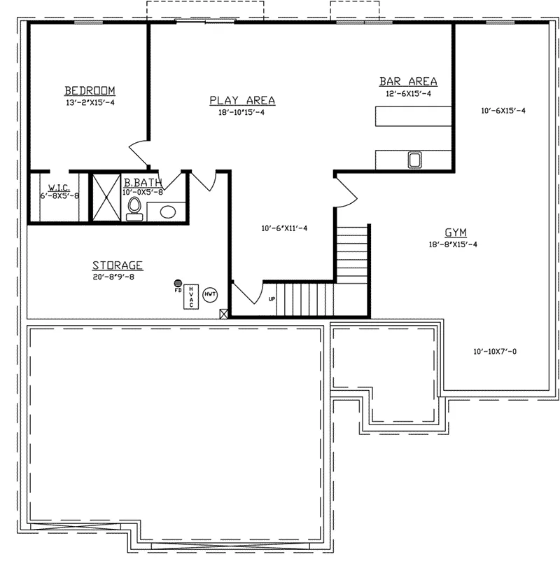 Ranch House Plan Optional Lower Level - 086D-0151 - Shop House Plans and More