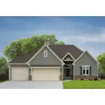 Traditional House Plan Front of House 086D-0152