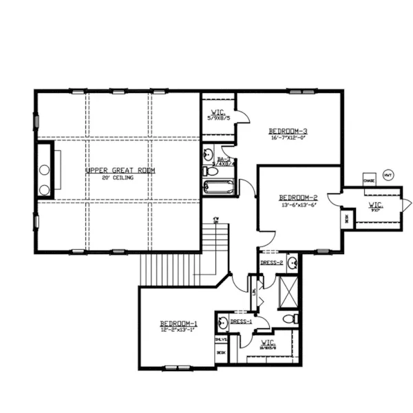 Luxury House Plan Second Floor - 086D-0161 | House Plans and More