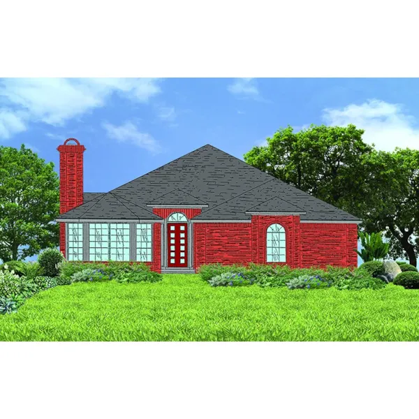 Traditional House Plan Front of Home - 086D-0176 | House Plans and More