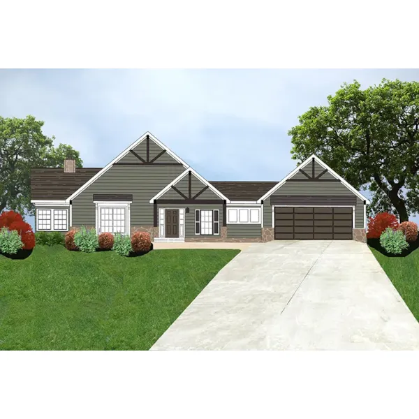 Country House Plan Front of Home - 086D-0182 | House Plans and More