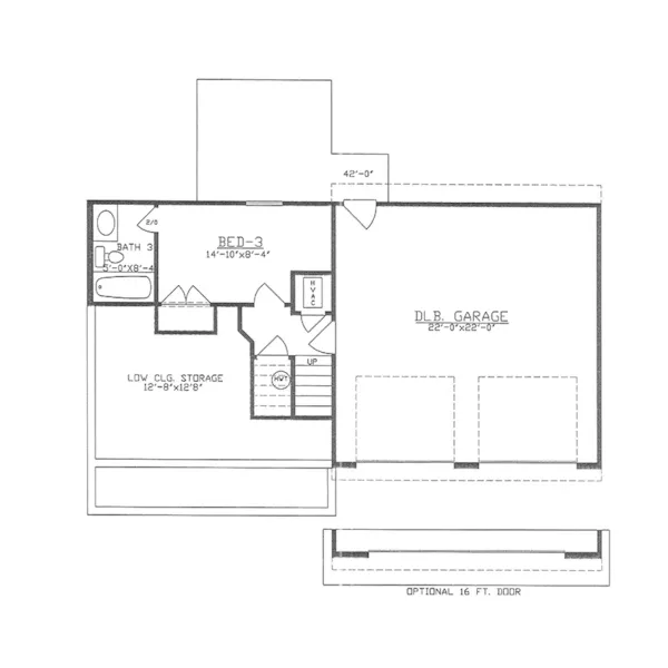 Traditional House Plan Basement Floor - 086D-0195 | House Plans and More