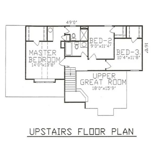 Second Floor - 086D-0207 | House Plans and More