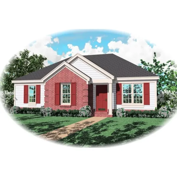 Classic Traditional Ranch With Great Curb Appeal And Brick Accent Wall