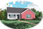 Ranch House Plan Front of Home - Mirage Place Ranch Home 087D-0008 - Shop House Plans and More
