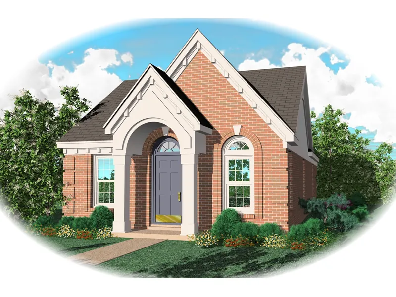 Neoclassical House Plan Front of Home - Redmond Ridge Narrow Lot Home 087D-0009 - Shop House Plans and More