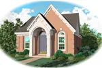 Neoclassical House Plan Front of Home - Redmond Ridge Narrow Lot Home 087D-0009 - Shop House Plans and More