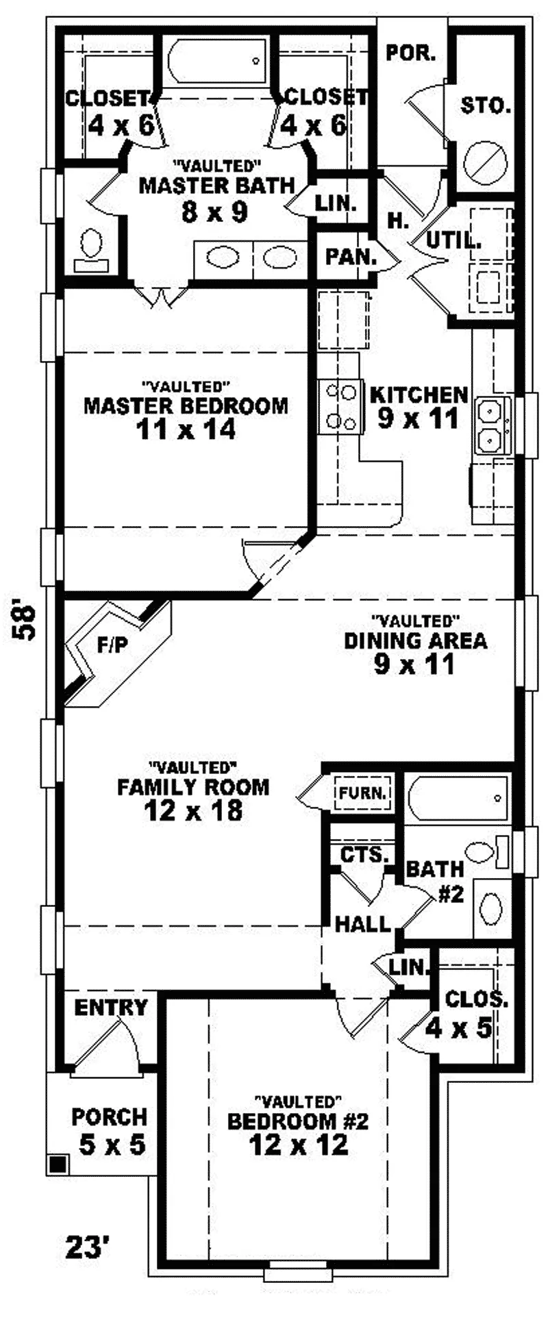 First Floor - 087D-0010 - Shop House Plans and More
