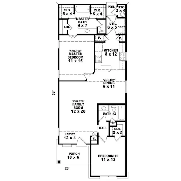 Neoclassical House Plan First Floor - Harundale Narrow Lot Home 087D-0011 - Search House Plans and More