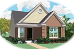 Neoclassical House Plan Front of Home - Harundale Narrow Lot Home 087D-0011 - Search House Plans and More