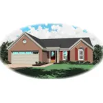 Ranch House Plan Front of Home - Lingerwood Ranch Home 087D-0015 - Shop House Plans and More