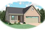 Country House Plan Front of Home - Logan Hill Ranch Home 087D-0016 - Shop House Plans and More