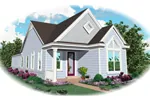 Neoclassical House Plan Front of Home - Greensbelt Point Acadian Home 087D-0017 - Search House Plans and More