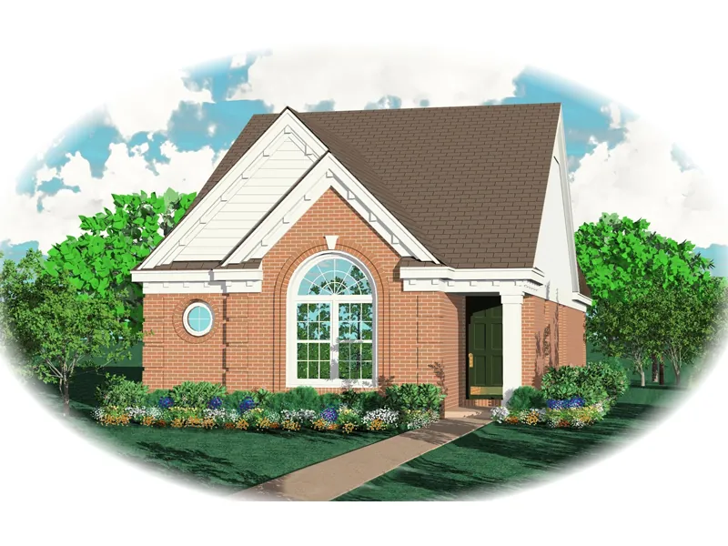Traditional House Plan Front of Home - Glenbernie Southern Ranch Home 087D-0028 - Search House Plans and More