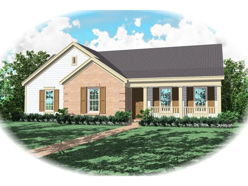 Country House Plan Front of Home - Axel Ranch Home 087D-0031 - Search House Plans and More