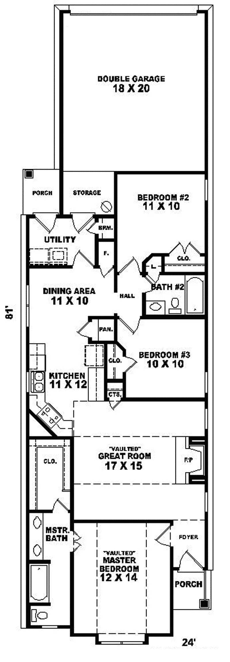 Country House Plan First Floor - Murifield Waterfront Home 087D-0038 - Shop House Plans and More