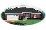 Ranch House Plan Front of Home - Caraway European Ranch Home 087D-0039 - Search House Plans and More