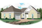 Southern House Plan Front of Home - Elise Park Traditional Home 087D-0040 - Search House Plans and More
