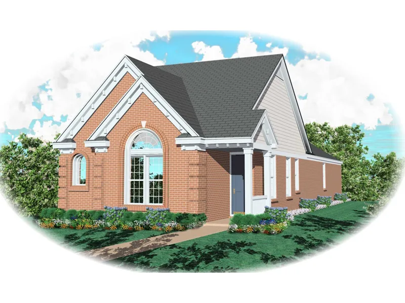 Ranch House Plan Front of Home - Travella One-Story Home 087D-0043 - Shop House Plans and More