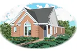 Vacation House Plan Front of Home - Travella One-Story Home 087D-0043 - Shop House Plans and More