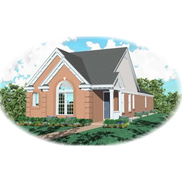 Southern House Plan Front of Home - Travella One-Story Home 087D-0043 - Shop House Plans and More